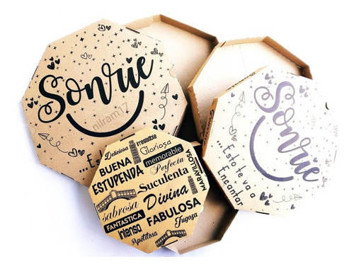 Cajas Para Pizza Mediana 33x33 Paquete De 25 Unidades