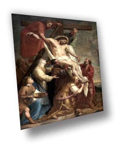 Lienzo Canva Arte Sacro Barroco Descendimiento Jesús 180x130