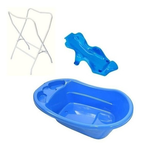 Bañera Con Soporte + Accesorio Para Bebe Prodehogar