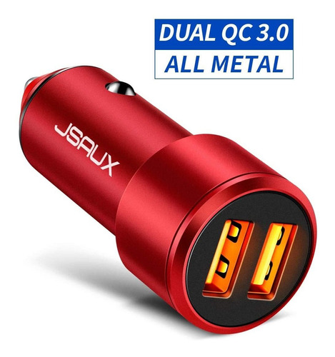 Jsaux Cargador De Coche De Carga Rapida 3.0 3 A Puertos Usb 