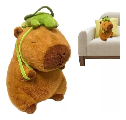 Muñeco Decorativo Yy Plush, Capibara, De Peluche Realista