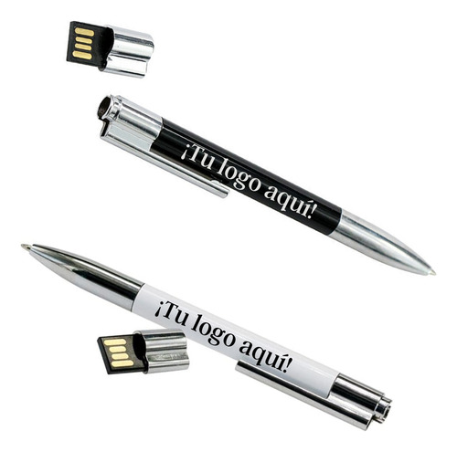 Pendrive Bolígrafo Luxury De Metal Con Logo 32gb 50 Unidades