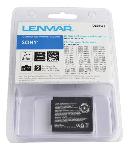 Batería Np-bg1 Lenmar Para Sony Dsc H Hx N T W Wx Hdr Gw
