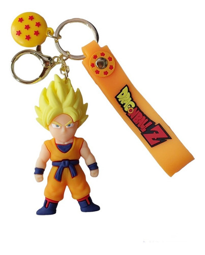 Llavero Cinta Strap Pvc - Dragon Ball Z : Son Goku Ssj 