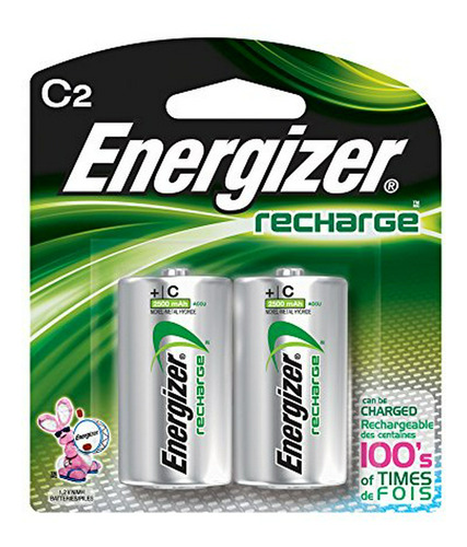 Baterías Recargables Energizer Nimh C, 12 Unidades.