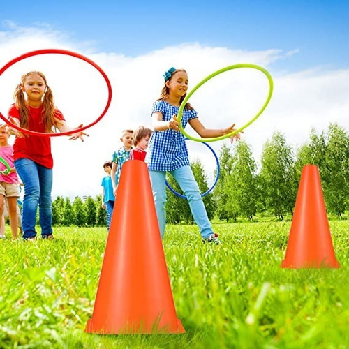Kit 10 Cones De Agilidade 19 Cm Treinamento Funcional