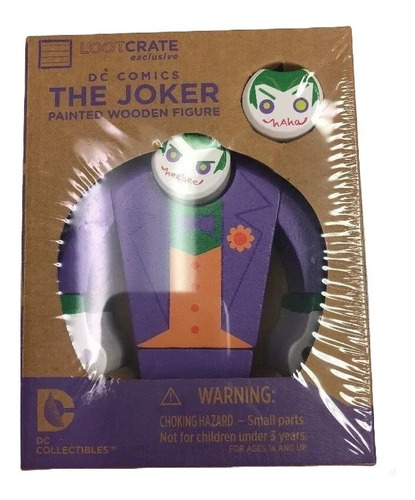 Figura De Madera Joker Guason Lootcrate Dc Comic
