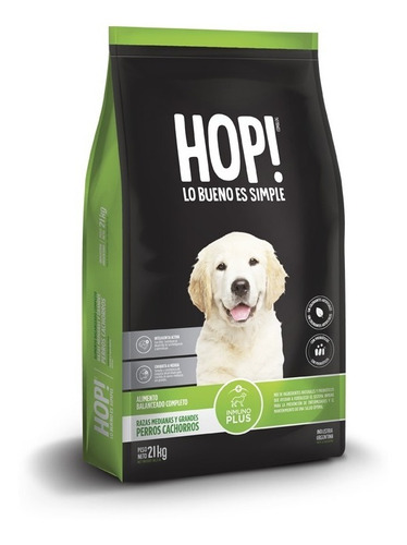 Alimento Hop!cachorro De Raza Mediana Y Grande 21kg