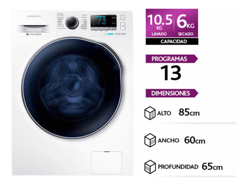 Lavadora/secadora Samsung 10.k