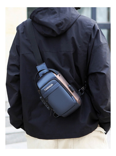 Bolso De Pecho Antirrobo De Moda Para Hombre Al Aire Libre