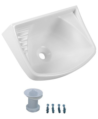 Lavamanos Pileta Plastico Blanco 36x26  Sanitaria Bel-la