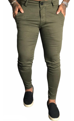 Calça Sarja Alfaiataria Skinny Masculina Promoção