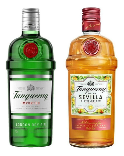 Kit Gin Tanqueray 750ml + Tanqueray Flor De Sevilla 700ml