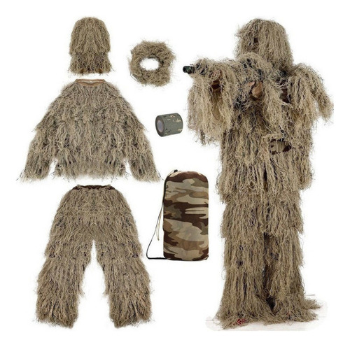 3d Hierba Marchita Ghillie Trajes Francotirador Militar Táct