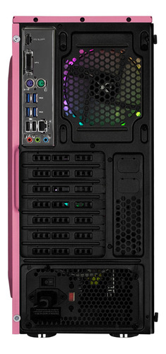 Xtreme Pc Gaming Amd Radeon Vega Renoir Ryzen 7 5700g 16gb Ssd 1tb Monitor Curvo 23.8 100hz Wifi Dragonfly Pink