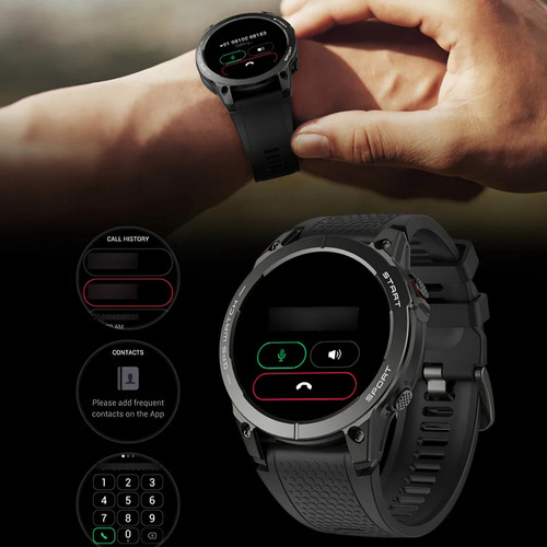 Reloj Running Smartwatch S53 Gps Deportivo Pantalla Touch Negro Mesh Negro Gris Oscuro