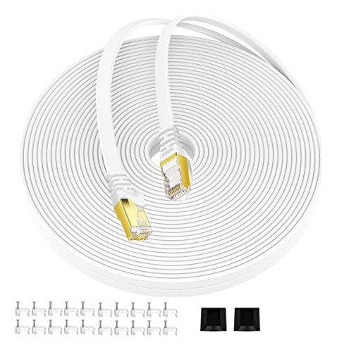 Cable Ethernet Cat7 Blindado Con Conector Rj45 Sin Barreras