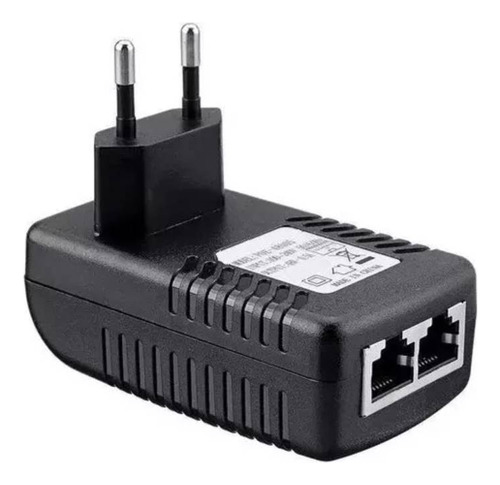 Inyector Poe 48v 0,5a 24w Enchufe De Pared Lan 10/100mbps