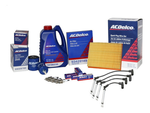 Kit Afinacion Aceite 20w50 Con Cable Bujias Chevy C1 2001