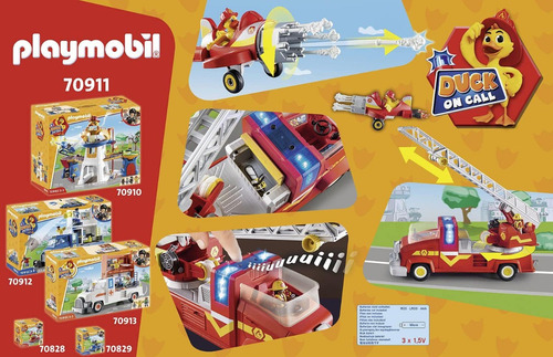 Playmobil Duck On Call Mega Camion De Bomberos
