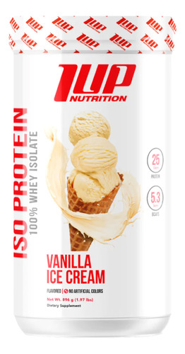 Iso Protein 1.97lbs - 1up Sabor Vainilla Ice Cream