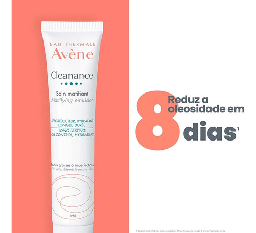 Emulsão Avene Cleanance Matificante 40ml