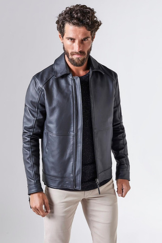 jaqueta de couro masculina reserva