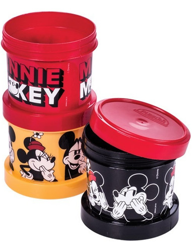 Kit Shakeira 600 Ml + Potes 3 Em 1 150 Ml Mickey & Minnie