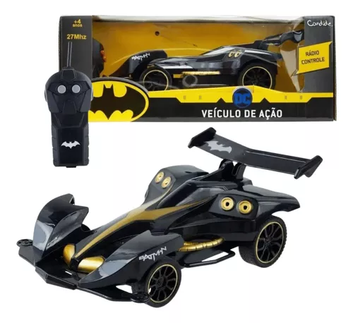 Carro de Controle Remoto Veículo de Ação Batman Rc 3 Funcoes