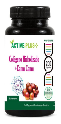 Colágeno Hidrolizado + Camu Camu 200 Cap 500mg/ Agronewen