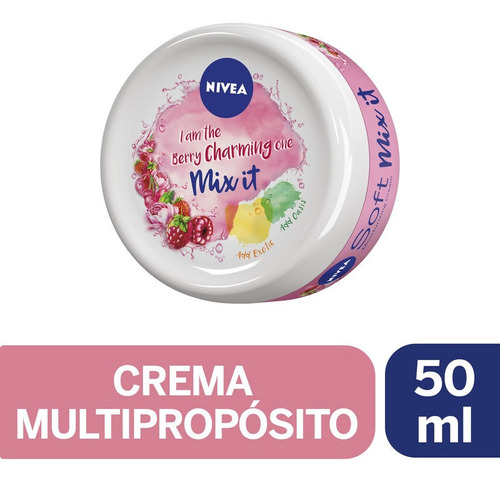 Crema Multiproposito Nivea Soft Mix It Berry 50ml