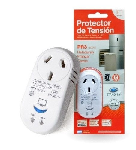 Imagen 1 de 9 de Protector De Tension Para Heladera 1500w Stand By Anthay