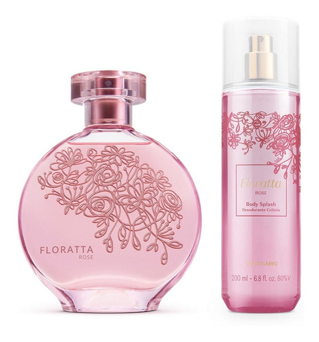 Combo Floratta Rose: Desodorante Colônia 75ml + Body Splash 