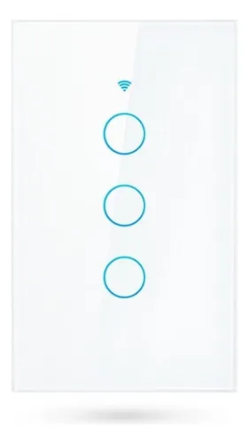 Interruptor De Luz Táctil Tuya Smart Ofx-wf-u3 3 Ch Wifi App
