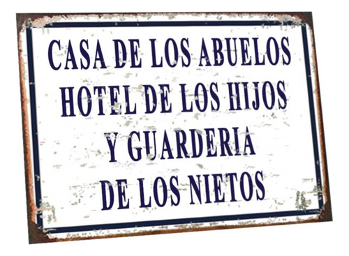 Cartel De Chapa Frases Vintage Barbacoa Parrillero Bar