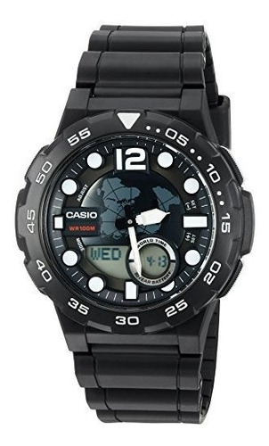 Reloj De Resina De Cuarzo Casio 3d Dial Para Hombre Color Ne