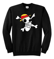 Comprar Buzo Clasico One Piece - Logo Craneo Dibujo - Friza Premium