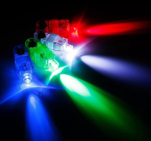 4 Anillo Luminosos Luz Led Batucada Conciertos Colores Neon