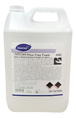 Soft Care Plus Free Foam Jabón Antibacterial 101101005 2pz