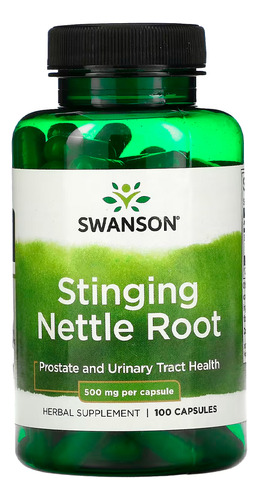 Raiz De Urtiga Stinging Nettle Root 500mg 100 Caps Swanson