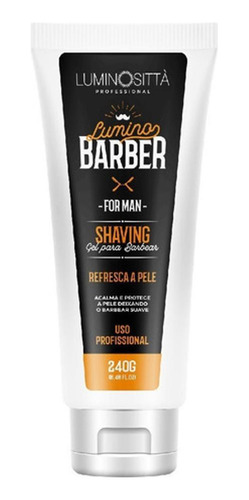 Gel Para Barbear Shaving  Mentolado 240 Gr - Luminosittà