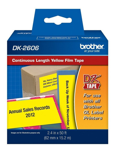 Rollo Continuo De Etiquetas Amarilla Durable Dk2606 Brother