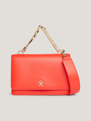 Bolso Rojo Mediano Con Bandolera Tommy Hilfiger De Mujer