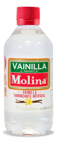 Vainilla Cristalina Molina Saborizante 250 Ml Transparente