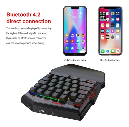 Teclado K99 Bluetooth 4.2 Juego Movil Trono Mouse Set