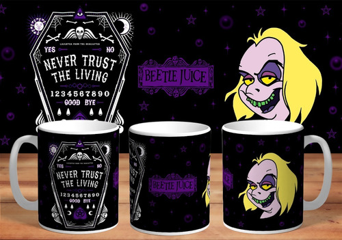 Taza Beetlejuice De Cerámica