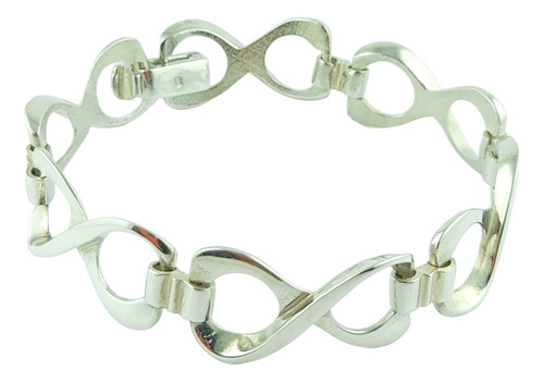 Pulsera Maciza Infinito De Plata 925