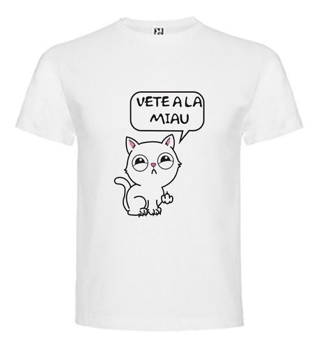 Polera Gatito Vete A La Miau Gato Cat Hombre Mujer Kawaii