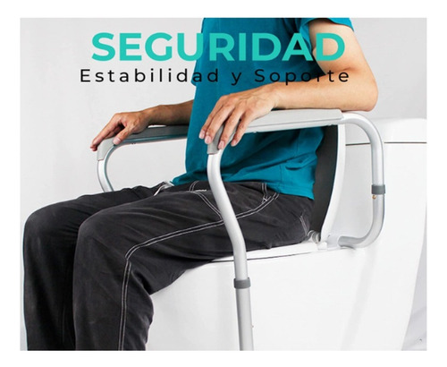 Chasis De Seguridad Para Baño Wc Con Soporte Para Brazo