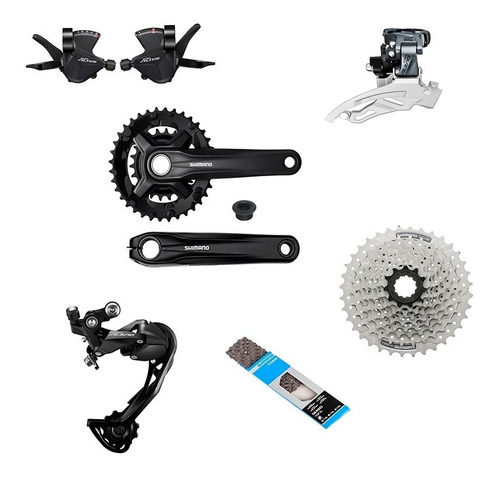 Kit Grupo Shimano Alivio M3100 Altus 27v 3x9 Original 